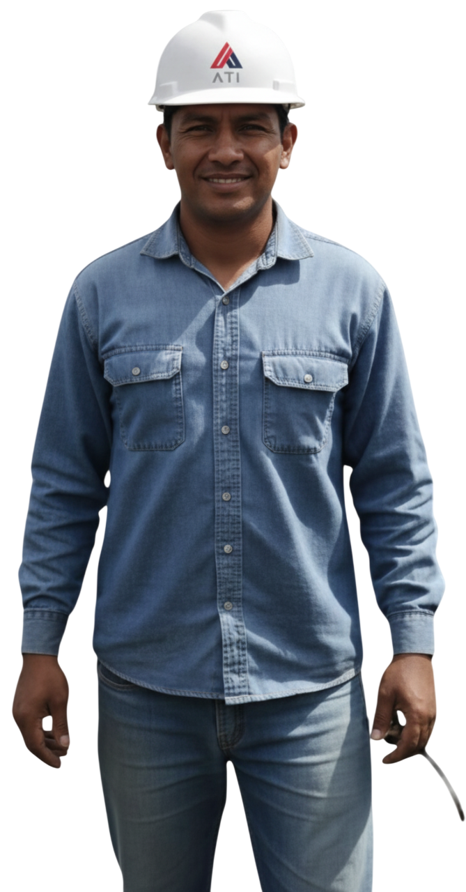 Trabajadora en campo con tablet